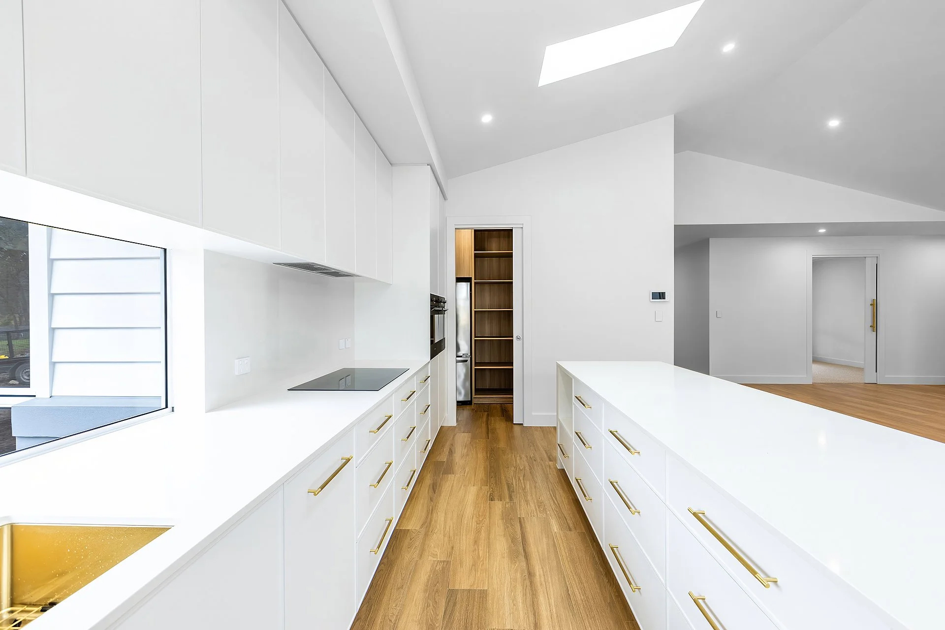 Kitchen White Gold Handles